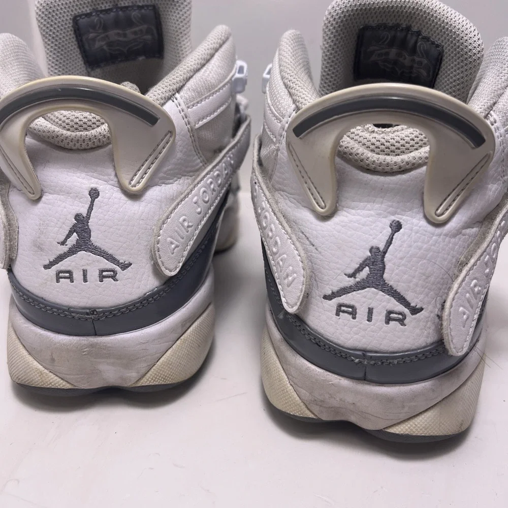 Nike Air Jordan 6 Rings White Cool Grey Men's Size 10.5 322992-121